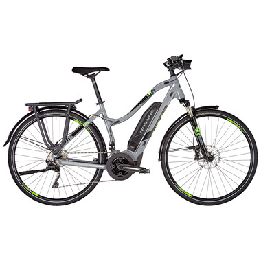 Bicicleta de viaje eléctrica HAIBIKE SDURO TREKKING 4.0 LOW-STEP Mujer Gris 2019 0